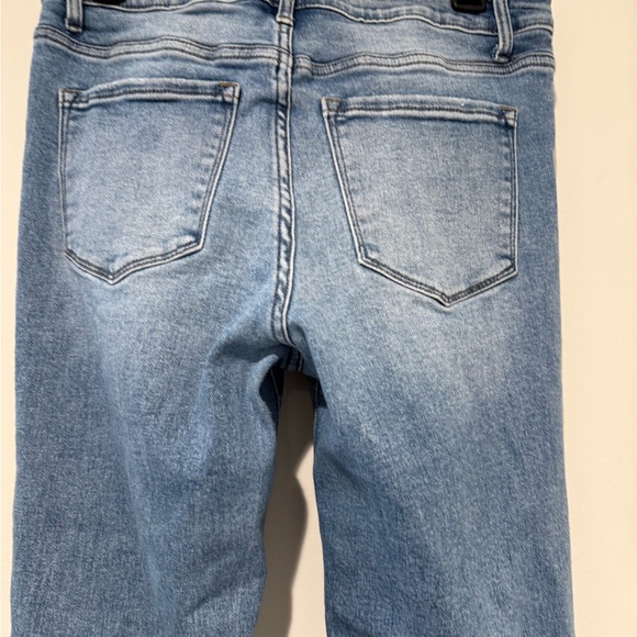 Vervet Blue High Rise Distressed Raw Hem Skinny Ankle Denim Jeans 29 MRSP $64 - Picture 4 of 11